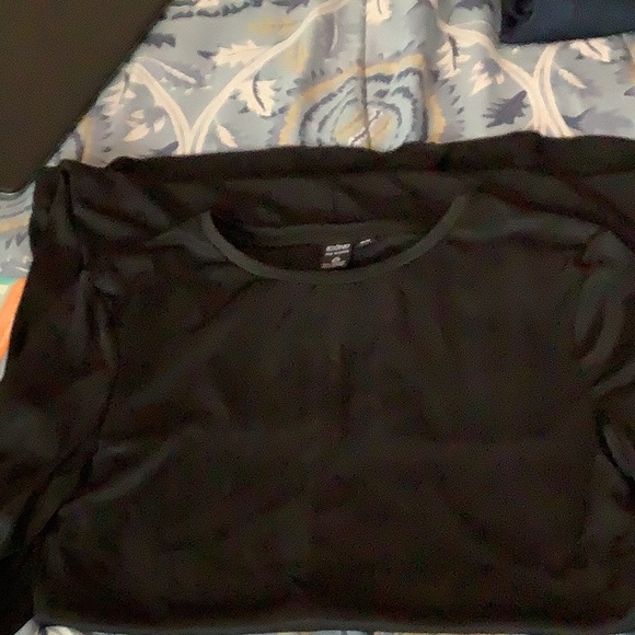 Icone Long sleeved mesh black dress nwt - Picture 4 of 4